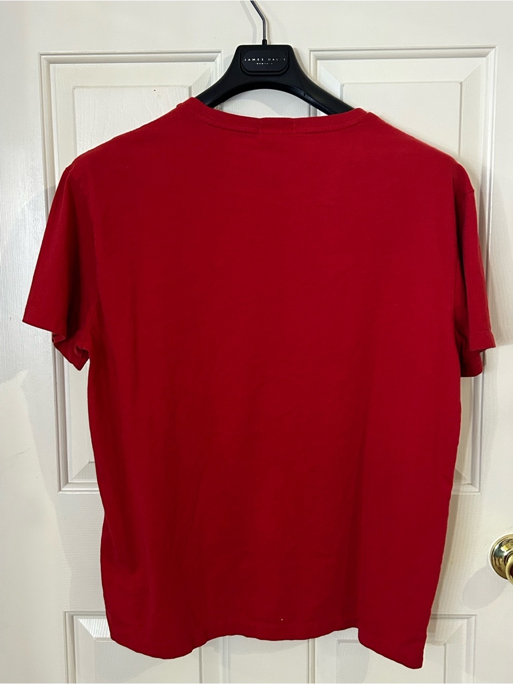 Polo Ralph Lauren Box Logo Red Classic Fit Cotton T Shirt Men’s Large - Picture 3 of 7